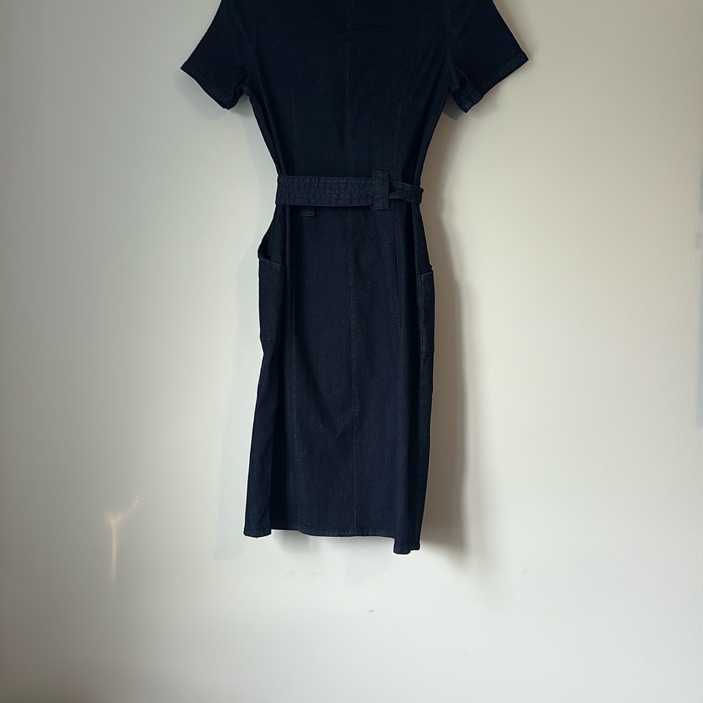 Le Chateau Dark Denim Short Sleeve Dress - Picture 8 of 12